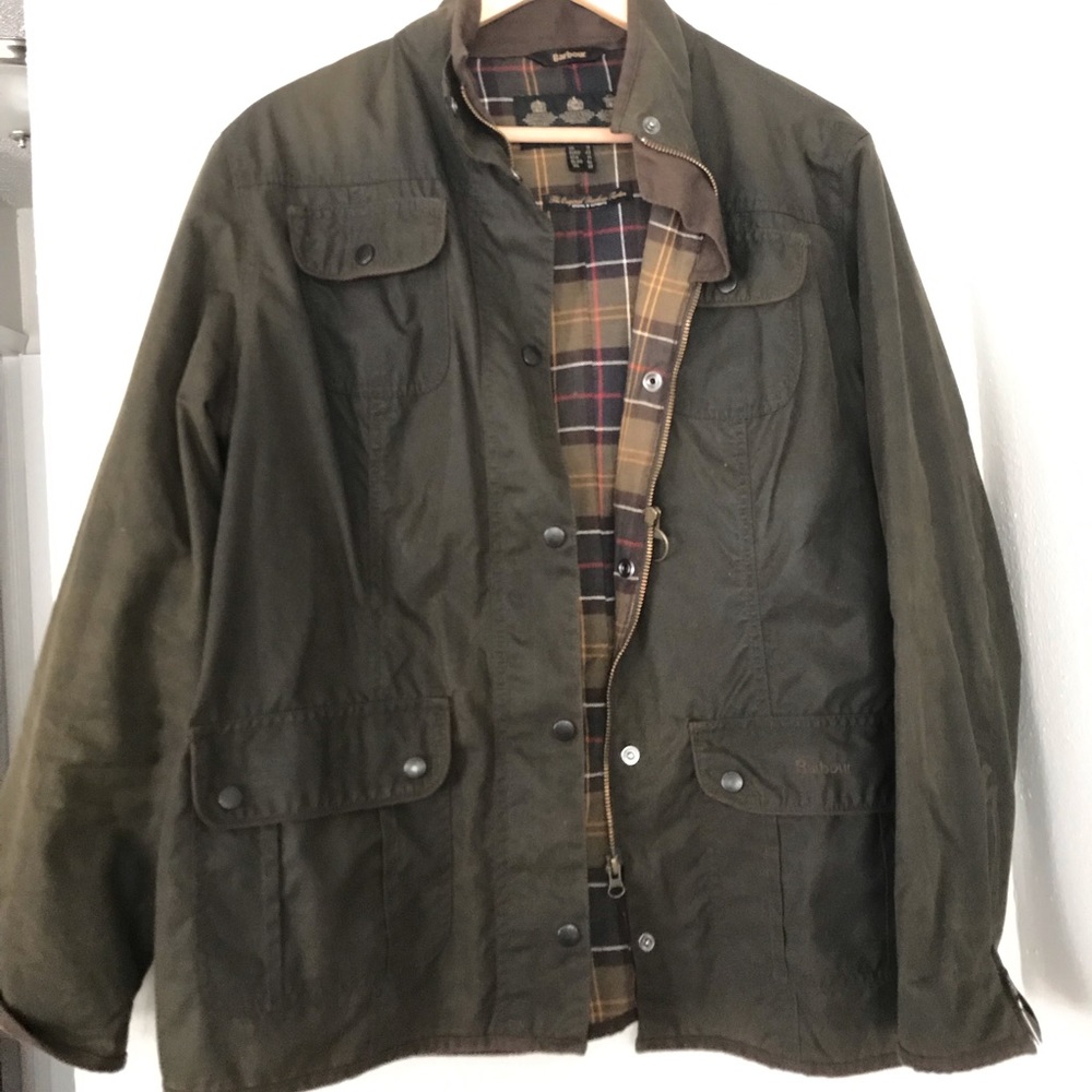 Barbour tartan original waxed utility jacket